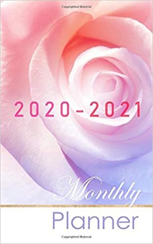 2020-2021 monthly planner: 2 year pocket calendar ( 5 x 8 " small size ) : 24 month : January 2020 - December 2021 : sweet pink and purple pastel flower cover indir