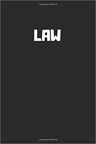 Law: Single Subject Notebook for School Students, 6 x 9 (Letter Size), 110 pages, graph paper, soft cover, Notebook for Schools.