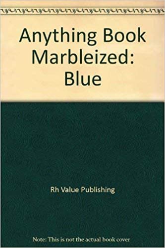 Anything Book Marbleized: Blue