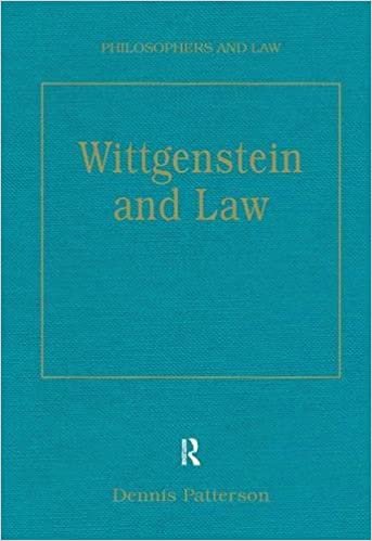 Wittgenstein and Law (Philosophers and Law)