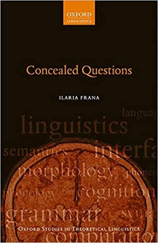 Concealed Questions (Oxford Studies in Theoretical Linguistics) indir