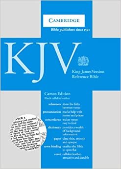 KJV Cameo Reference Edition with Concordance and Dictionary Black calfskin CD257: Authorized King James Version Cameo Reference Bible with Concordance and Dictionary indir