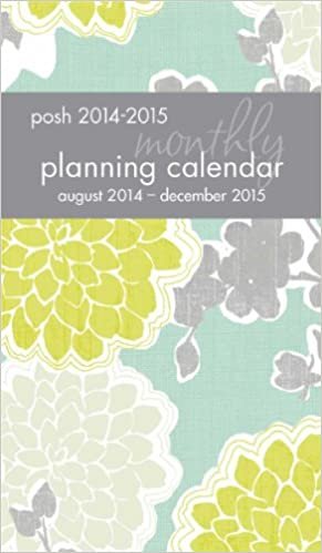 Posh: Loving Blossoms 2014-2015 Monthly Slim Desk Diary