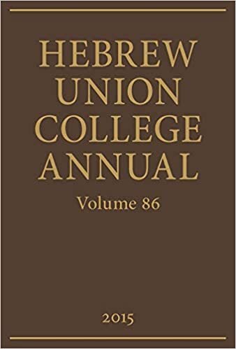 Hebrew Union College Annual Volume 86