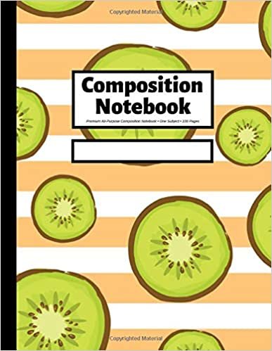 Composition Notebook: Wide Ruled | 100 Pages | 8.5x11 inches | Kiwi