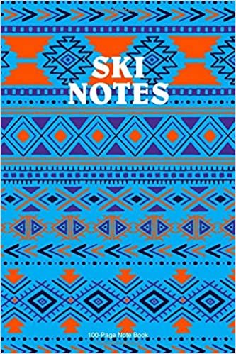 Ski Notes: Tribal Print 6"x9" Cover With 100 dot grid journal pages. A blank dot grid notebook for your adventures.