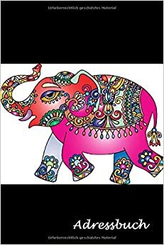 Adressbuch: Indischer Elefant, Indien, Kontaktbuch, Notizbuch