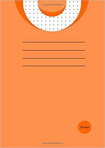 10mm Dot Grid Notebook A4: Matrix Paper Composition Exercise Book for Bullet Journal, Drafting, Sewing Patterns, Calligraphy, Sketchbook, Drawing, ... Sheets/100 Pages 8.27” x 11.69”– Orange cover