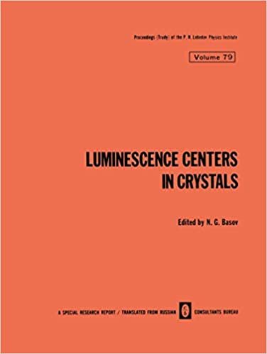 Luminescence Centers in Crystals (The Lebedev Physics Institute Series)