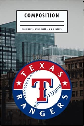 Composition : Texas Rangers Notebook- To My Baseball Son , To My Baseball Dad - Baseball Notebook #6