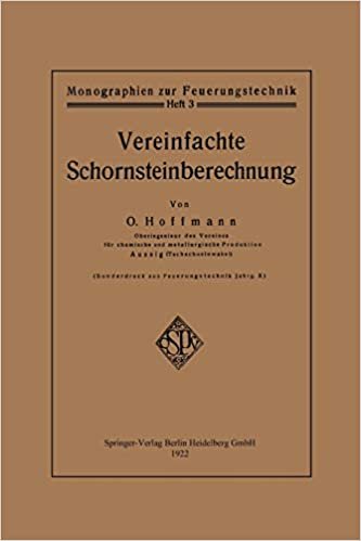Vereinfachte Schornsteinberechnung (Monographien zur Feuerungstechnik)