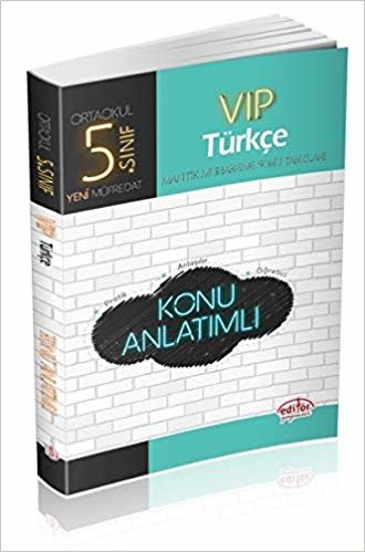 Editör 5. Sınıf VİP Türkçe Konu Anlatımlı-YENİ