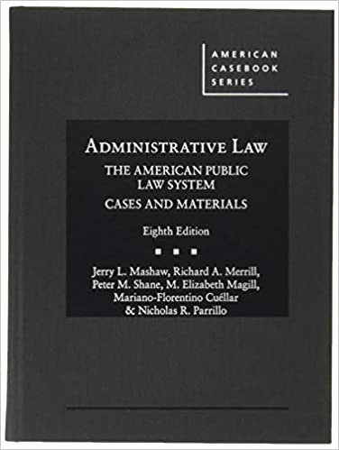 Administrative Law, The American Public Law System, Cases and Materials (American Casebook Series) indir