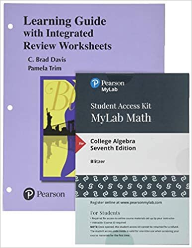 Learning Guide for College Algebra Plus New Mylab Math with Pearson Etext -- 24-Month Access Card Package indir