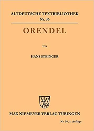 Orendel (Altdeutsche Textbibliothek)