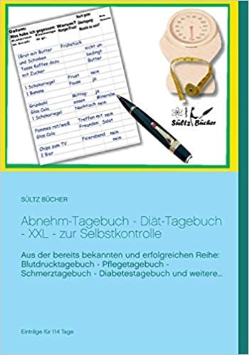 Abnehm-Tagebuch - Diät-Tagebuch - XXL - zur Selbstkontrolle indir