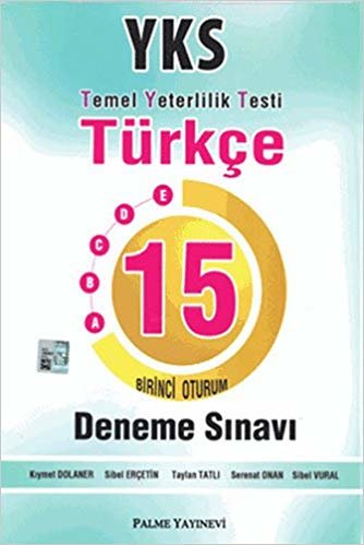 YKS - TYT 1. Oturum Türkçe 15 Deneme Sınavı