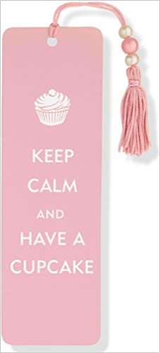 Keep Calm and Have a Cupcake Beaded Bookmark indir