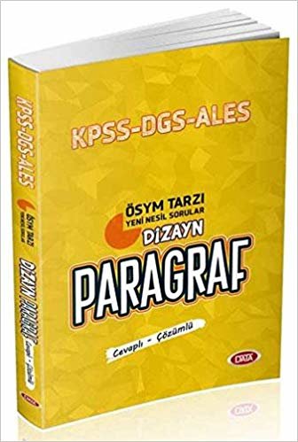 KPSS DGS ALES Dizayn Paragraf Soru Bankası Cevaplı Çözümlü