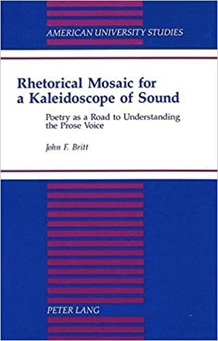 Rhetorical Mosaic for a Kaleidoscope of Sound: Poetry as a Road to Understanding the Prose Voice (American University Studies / Series 5: Philosophy, Band 159)