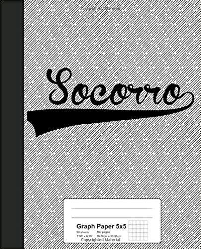 Graph Paper 5x5: SOCORRO Notebook (Weezag Graph Paper 5x5 Notebook) indir