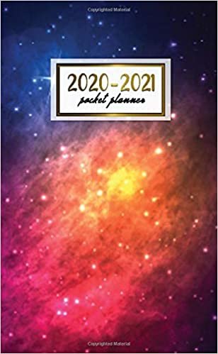 2020-2021 Pocket Planner: 2 Year Pocket Monthly Organizer & Calendar | Cute Two-Year (24 months) Agenda With Phone Book, Password Log and Notebook | Trendy Stardust, Galaxy & Milky Way