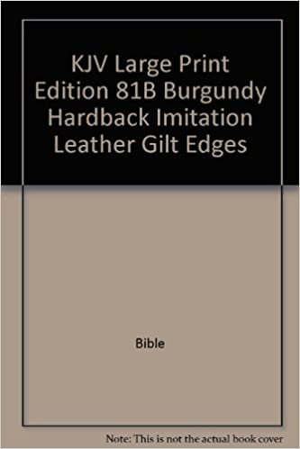 KJV Large Print Edition 81B Burgundy Hardback Imitation Leather Gilt Edges indir