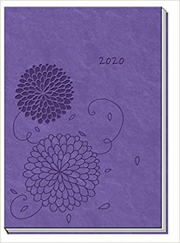 Taschenkalender 2020 A6 Soft Touch Violett