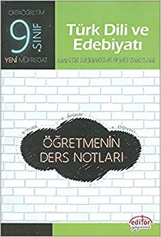 Editör 9.Sınıf Türk Dili ve Edebiyatı Öğretmenin Ders Notları