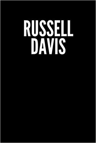 Russell Davis Blank Lined Journal Notebook custom gift: minimalistic Cover design, 6 x 9 inches, 100 pages, white Paper (Black and white, Ruled) indir
