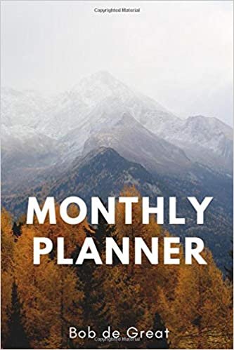 MONTHLY PLANNER: Notebook, Diary Journal (110 Pages, Monthly Planner, 6x9) (Log)