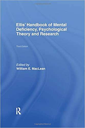Ellis' Handbook of Mental Deficiency, Psychological Theory and Research