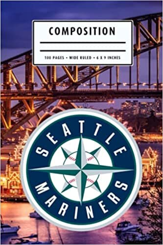 Composition: Seattle Mariners Camping Trip Planner Notebook Wide Ruled at 6 x 9 Inches | Christmas, Thankgiving Gift Ideas | Baseball Notebook #10