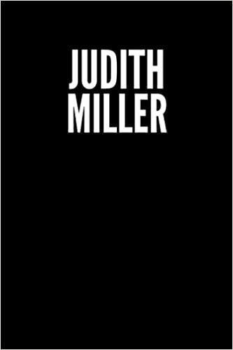 Judith Miller Blank Lined Journal Notebook custom gift: minimalistic Cover design, 6 x 9 inches, 100 pages, white Paper (Black and white, Ruled)