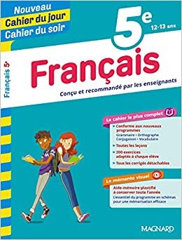 Cahier du jour / Cahier du soir - Français 5e (Jour soir Cahiers collège)