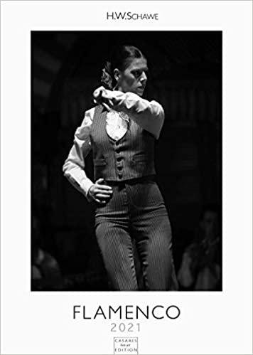 Flamenco 2021 schwarz/weiß 42x59cm