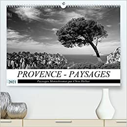 Provence - Paysages monochromes (Premium, hochwertiger DIN A2 Wandkalender 2021, Kunstdruck in Hochglanz): Une année de découverte des paysages ... mensuel, 14 Pages ) (CALVENDO Places)