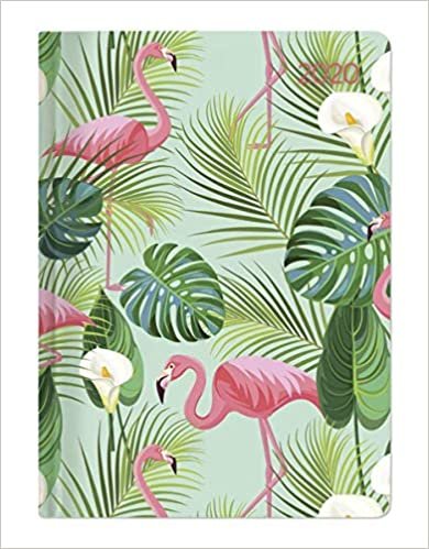 Mini-Buchkalender Style Flamingos 2020 - Taschenplaner - Taschenkalender A6 - Day By Day - 352 Seiten - Terminplaner - Notizbuch indir
