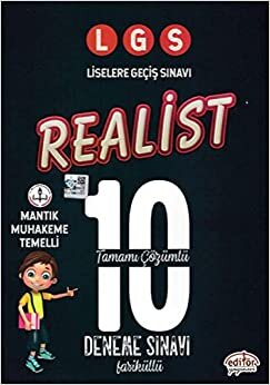 Editör LGS Realist Tamamı Çözümlü 10 Deneme Sınavı Yeni