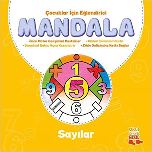 Çocuklar İçin Eğlendirici Mandala 3 Sayılar