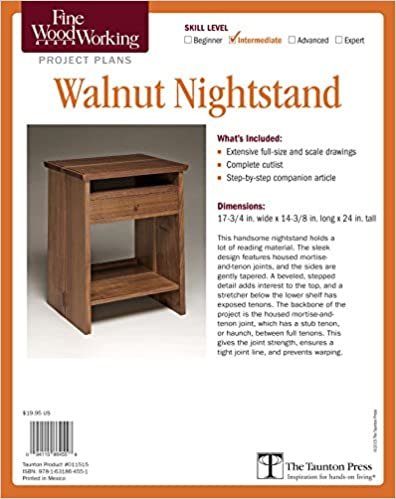 Fine Woodworking's Walnut Nightstand Plan