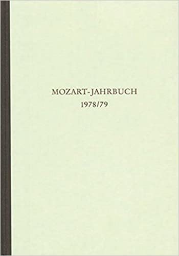 Mozart-Jahrbuch: 1978/79. Mozart und seine Umwelt