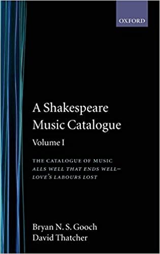 A Shakespeare Music Catalogue: Volume I: The Catalogue of Music: All's Well That Ends Well--Love's Labour's Lost: Vol 1 indir