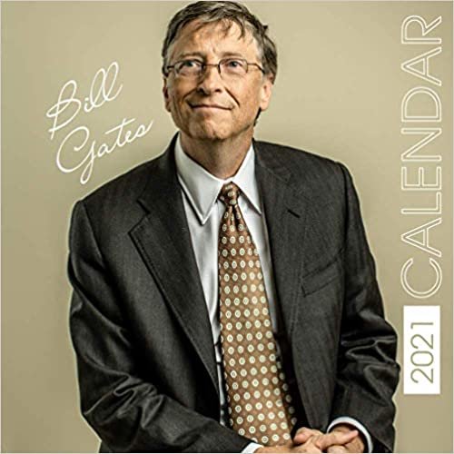 Bill Gates: Let your Idol brighten your corner with this mini 7x7'' 12 - month Calendar