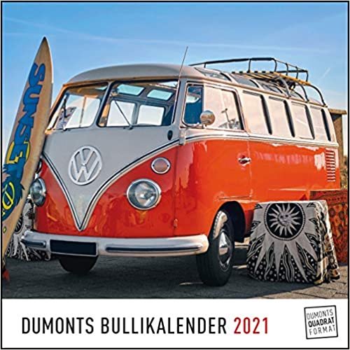 DUMONTS Bulli-Kalender 2021 - VW-Bus, Oldtimer, Retro - 24 x 24 cm im Quadratformat