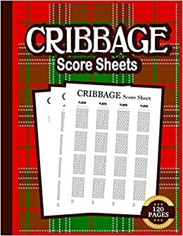 Cribbage Score Sheets: 120 Large Score Pads for Scorekeeping Cribbage game | Standard professional Crowns Score Pads | Five Crowns Score Cards 8.5 x ... Cards Games - Gift for Game Card Lover