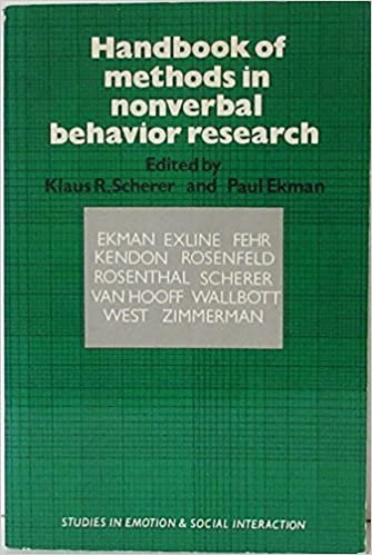 Handbook of Methods in Nonverbal Behavior Research (Studies in Emotion and Social Interaction)