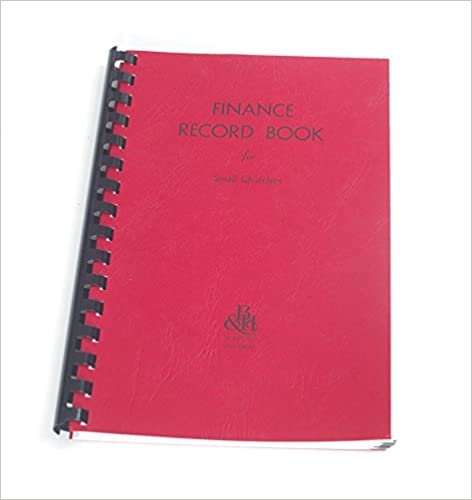 Finance Record Book for Small Churches
