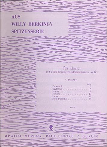 Aus Willy Berkings Spitzenserie: Klavier und Melodie-Instrument in B. indir