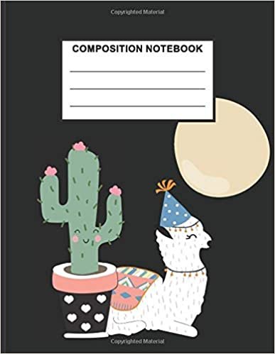 Composition Notebook: Llama Notebook Cool Wide Ruled Line Paper Composition Notebook Perfect For Any Llama Lover, School Birthday Special Gift. indir